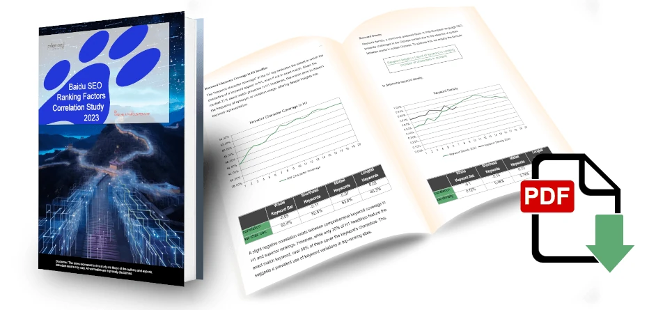 Baidu SEO Ranking Factors Study 2023 / 2024