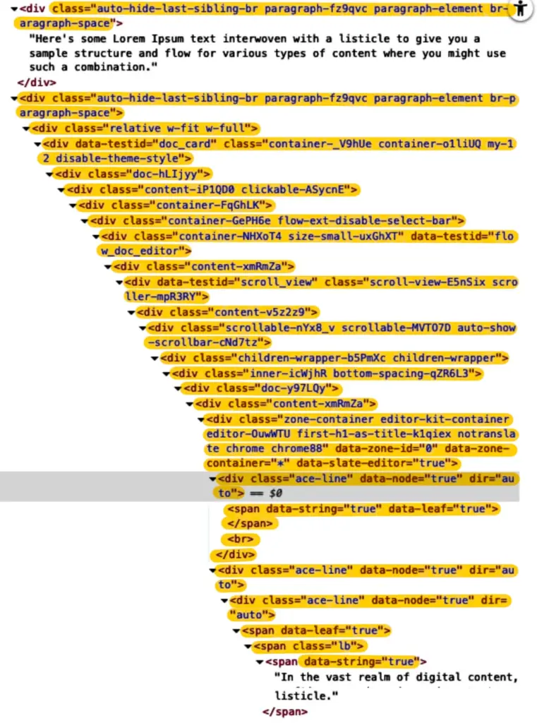 Example of HTML output from Doubao AI content pasted into CMS